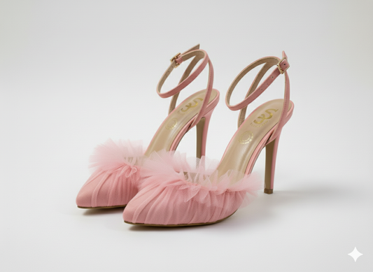Pastel Soft Pink Tul Rosa